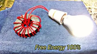 Copper Wire With Megnet light free energy make