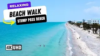 😎 BEACH WALK 4K Relaxing Florida Beach