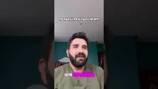 Tıp Fakültesi Yazılır mı ? #medicine #tıpfakültesi