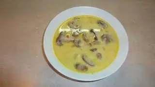 Сырный суп с шампиньонами
