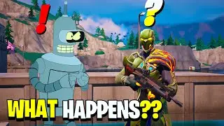 What Happens if Boss BENDER Meets Boss Relic Fortnite! (Futurama)