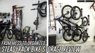 STEADYRACK REVIEW AND INSTALL - The BEST Vertical Vertical Bike Storage for your Garage?