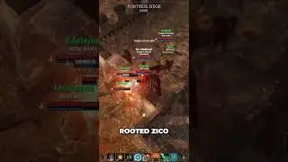 Diving The Enemy | Fractured Online PVP | New MMORPG | Fortress Battle | #fracturedmmo #shorts #mmo