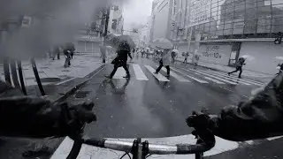 Wet & Snowy Day Cycling in Tokyo | GoPro HERO8 POV