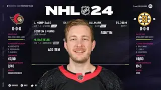 NHL 24 | LINUS ULLMARK TRADE TO OTTOWA