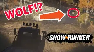 I Found A Wolf In Snowrunner! - SNOWRUNNER PS4