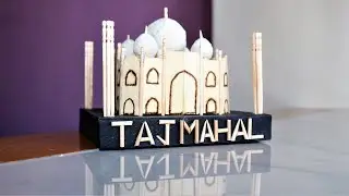 How to Make TAJ MAHAL from Popscicle Sticks - DIY Craft