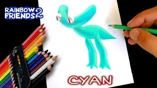 Dibujo [ RAINBOW FRIENDS 2 ] CYAN | Amigos del Arcoíris 2 | PASO A PASO