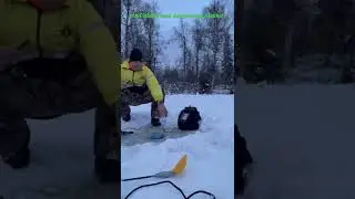 Ice fishing for trout-Anchorage Alaska Jan '22