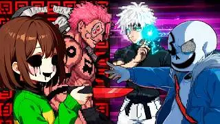 Gojo vs Sukuna, but its Undertale Last Breath