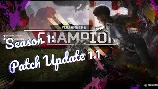 Apex Legends! UPDATES - Patch Notes Update 1.1