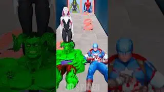 Kiss Run: Captain Man vs Hulk In Barry Prison #spiderman #gta