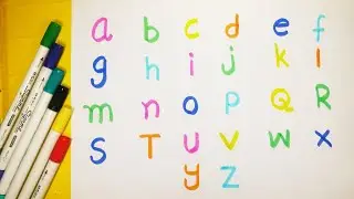 ABC learning the alphabet - letters from a to z - video for toddlers | english for kindergarten