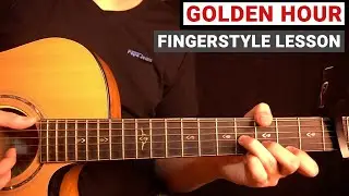 JVKE - Golden Hour | Fingerstyle Guitar Lesson (Tutorial) How to Play