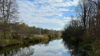 Река Дубна // Мост // Храм // По дороге к могиле С.Н.Корсакова // 2021 год.