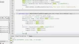 Java Tutorial - Removing rows from JTable - Session 21