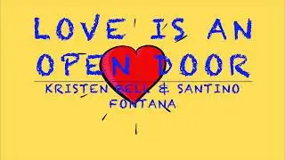 Love Is An Open Door - Kristen Bell & Santino Fontana LYRICS #frozen #disney #loveisanopendoor