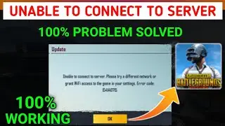 Pubg Mobile Unable To Connect To Server Please Try a Different Network | Unable To Connect To Server