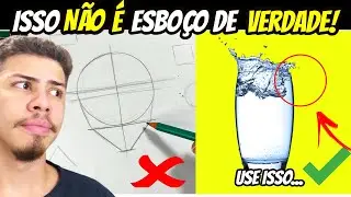 Como USAR O ESBOÇO no desenho DE FORMA FÁCIL ( ESBOÇO AGUÁ)