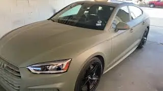 Audi camo green liquid wrap