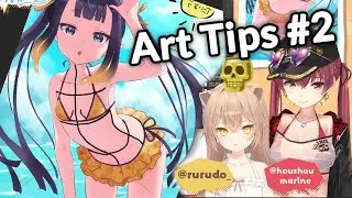 Rurudo Fixes Marine's Art - Part 2 - [Hololive]