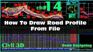How to Create Surface Profile from File In AutoCAD Civil 3D.  CH# 14