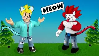 MOTU and KHALEEL Became CATS in Roblox 🐈🐈 Khaleel and Motu Gameplay