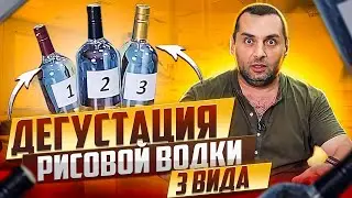 ДЕГУСТАЦИЯ РИСОВОЙ ВОДКИ. ТРИ ВИДА (СОЛОД, КОДЗИ, ФЕРМЕНТЫ)