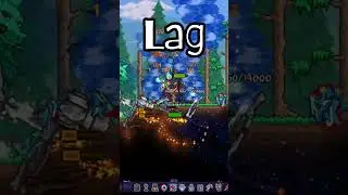 Porque desaparecí/ Haciendo pruebas de lag 👎🏻 #terraria #terrariatutorial