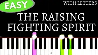 Naruto Theme OST - The Raising Fighting Spirit | Easy Piano tutorial