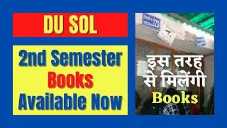 DU SOL 2nd Semester Books Available Now | Complete Procedure Explained | SOL Reporter.