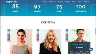 Compact One - Free One Page WordPress Theme
