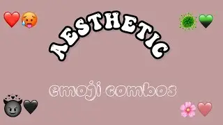 Aesthetic emoji combos (color coordinated💜🔮)