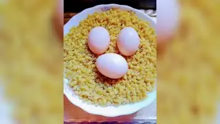 Pasta and egg#وجبه عشاء سهله وسريعه  في دقايق هتحضريها🍝🍝