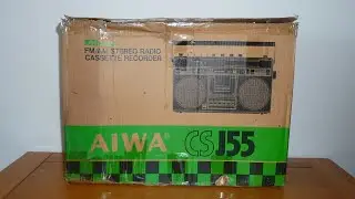 Brand New AIWA CS-J55 Stereo Radio Cassette Recorder Boombox