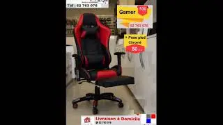 Chaise Gamer en Tunisie Gaming Livraison sur tout la Tunisie Contacter nous 52 763 076 ste My meuble