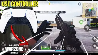 How to use a CONTROLLER on WARZONE MOBILE (PS/XBOX Controller Method)