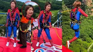 Bungee Jumping With Rope In Beautiful Place:Asmr Bungee Jumping