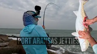 Bull Red Feeding Frenzy Why You NEED THIS Tool When Jetty Fishing