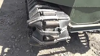 Tracked all-terrain vehicle The tracks failed the tests.