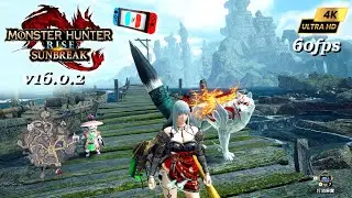 Monster Hunter Rise:Sunbreak v16.0.2 ~ 4K 60FPS l Ryujinx 1.1.1336 l 22-6 -2024 Switch PC Gameplay