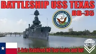 US Navy Battleship USS Texas BB-35 / DJI Osmo HD Tour Inside and Out