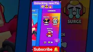 Unlocking New Pin in free in Brawl Star 🔥😎| @bluegamer3011  | #trending