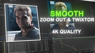 How to make smooth Zoom out & Twixtor + 4k quality | After Effects Tutorial