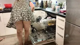 Dishwasher restock and housewife routine ASMR