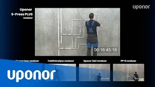 Vízvezeték csőszerelés összehasonlító videó: Uponor S-Press Plus összehasonlítása más rendszerekkel