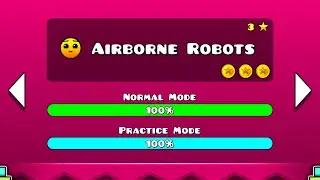 Geometry Dash Meltdown Walkthrough - Level 3 (Airborne Robots) [ALL COINS]