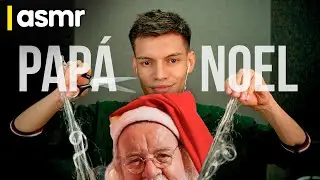 ASMR español corte de pelo a Papá Noel roleplay