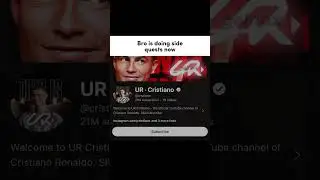 Cristiano Ronaldo youtube channel