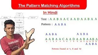 Pattern Matching Algorithms || in Hindi || Tutorial || Data Structure part 9